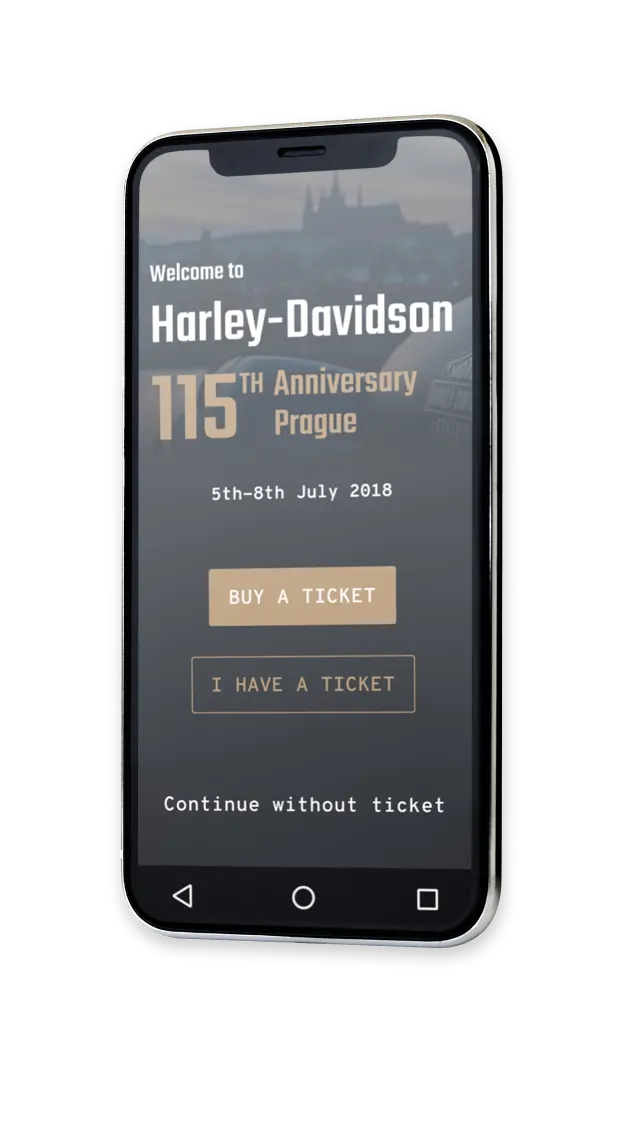 Harley-Davidson mobile app demo