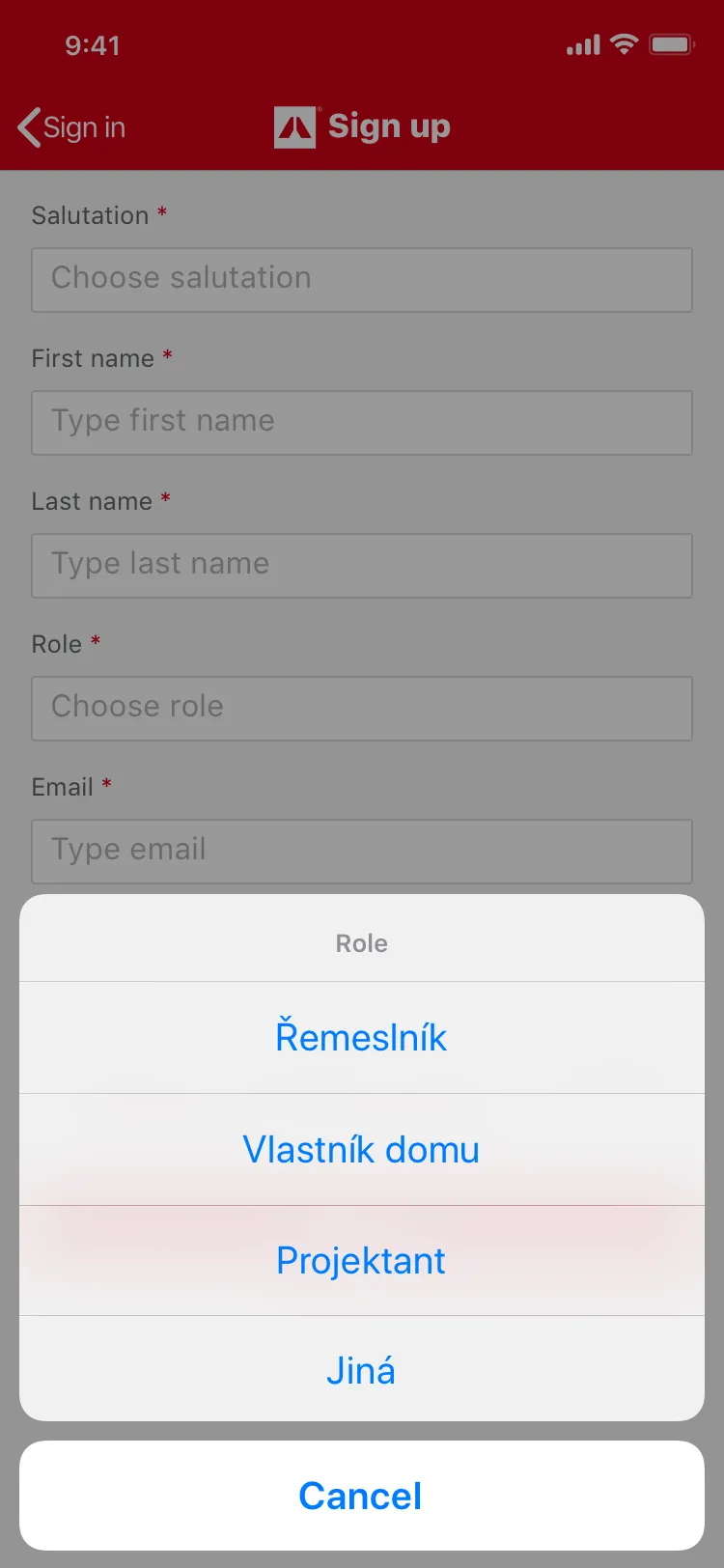 iOS application development for Rockwool
